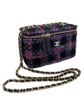 Chanel Tweed Classic Vanity Chain Shoulder Multicolor